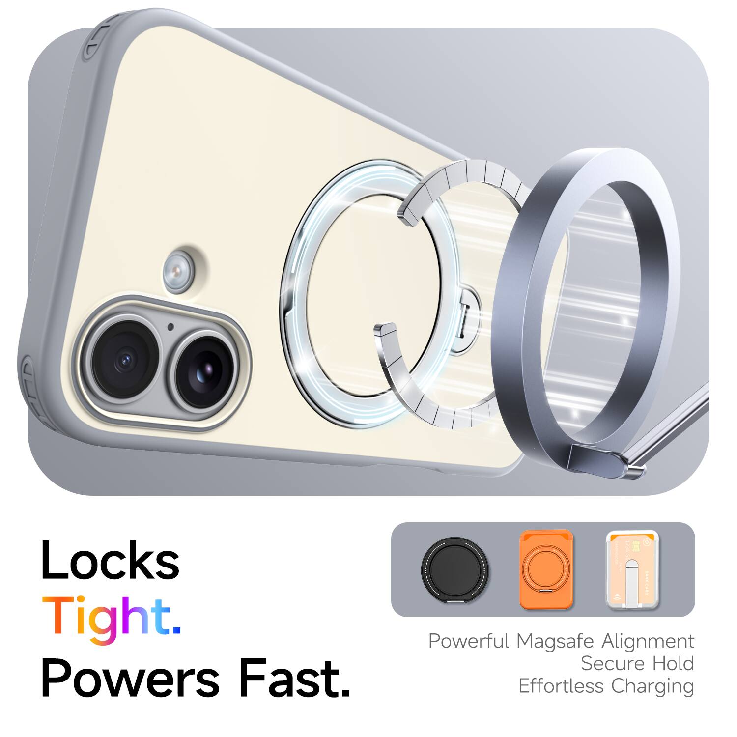 Locks Tight. Powers Fast.  
Powerful MagSafe Alignment  
Secure Hold  
Effortless Charging