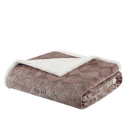 Gracie Mills - Villarreal Oversized Plush Throw Blanket - Tan
