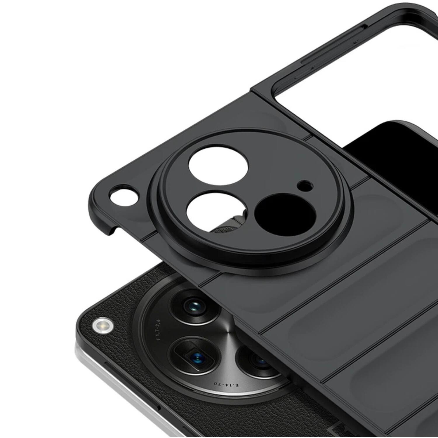 Angle. Stock Preferred - Ultra Slim Anti-Slip Shockproof Hard PC Protective Cover For OnePlus Open Case - Orange - Orange.