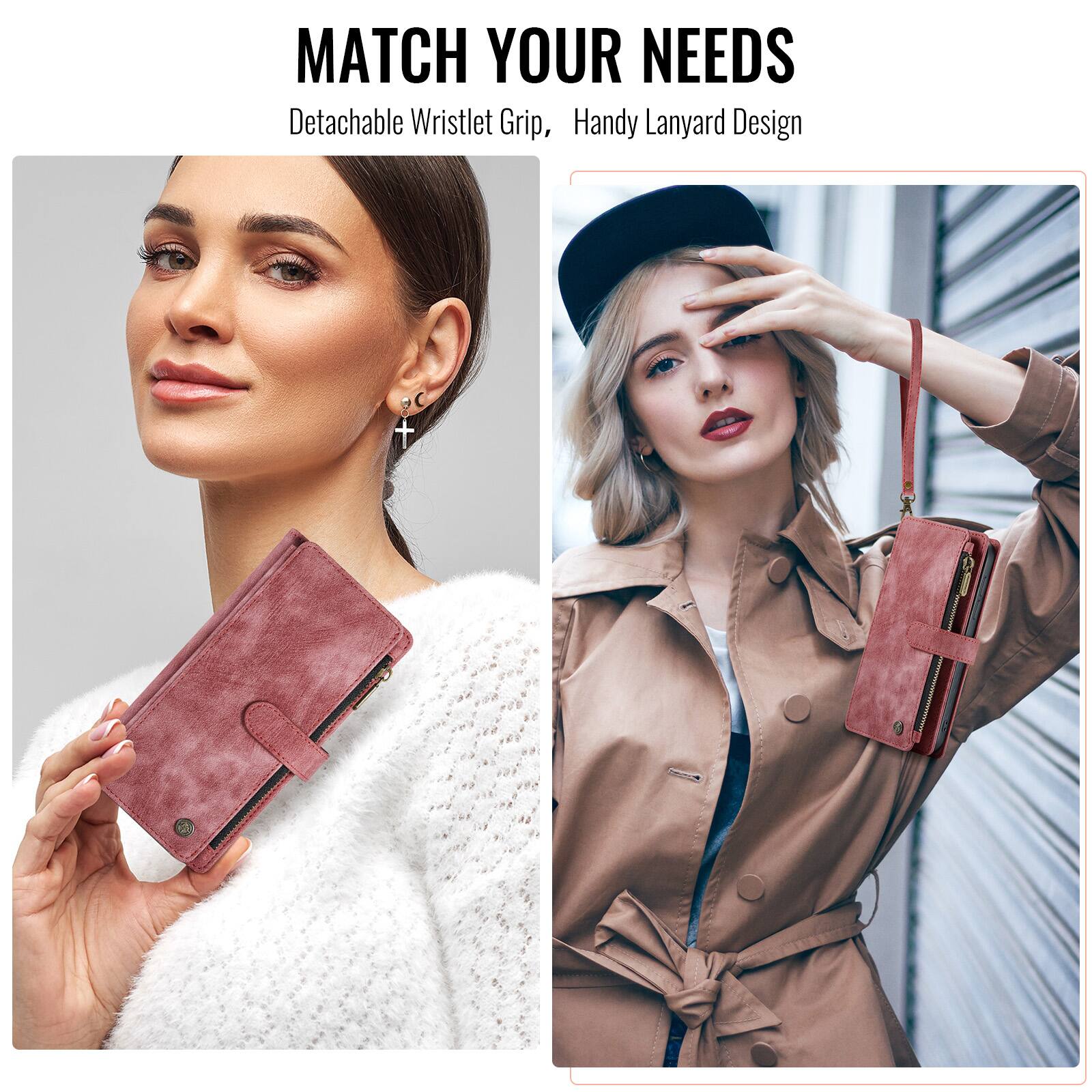 MATCH YOUR NEEDS  
Detachable Wristlet Grip, Handy Lanyard Design