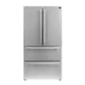 Forno Appliances - 36 in. Wide Moena 19.2 Cu. Ft. French Door Refrigerator - Stainless Steel