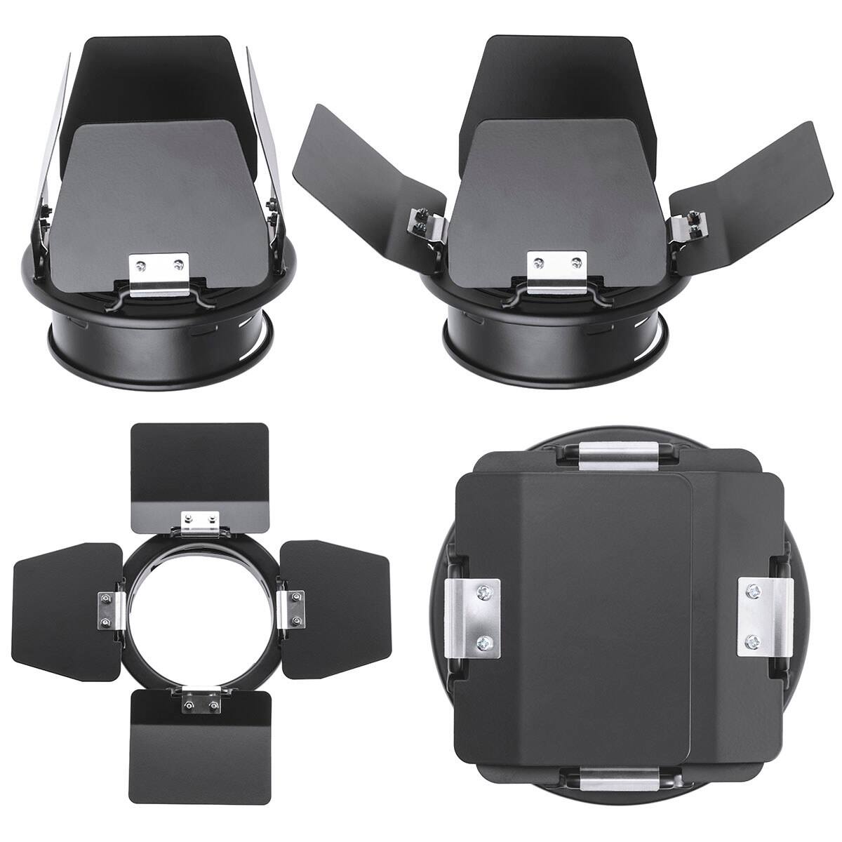 Alt View 2. Flashpoint - Flashpoint Barn Door Filter set for Budget Flash.