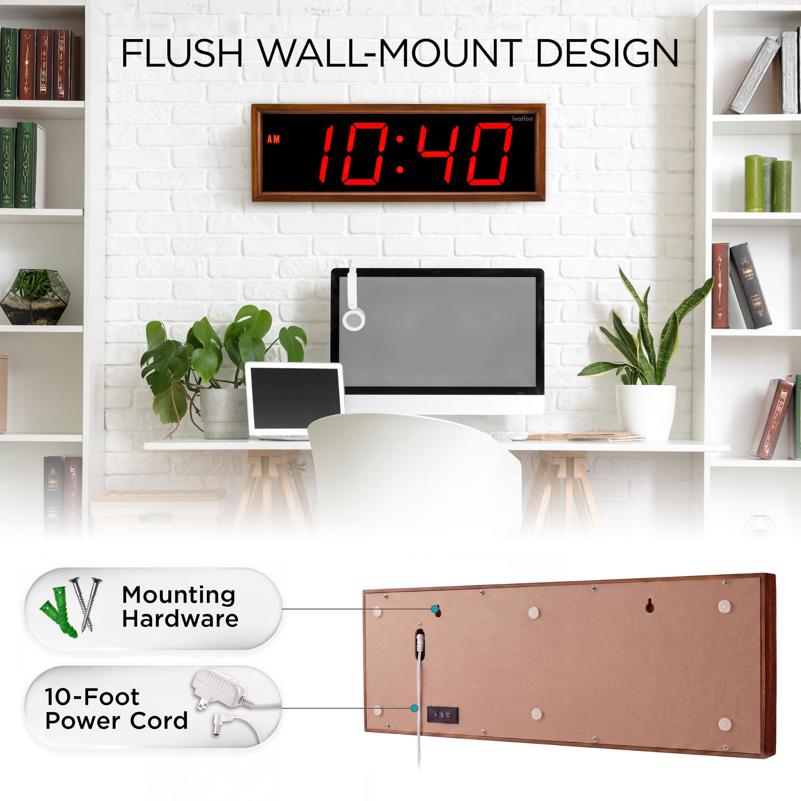 FLUSH WALL-MOUNT DESIGN

10:40 AM

Mounting Hardware

10-Foot Power Cord