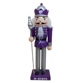 Evergreen Enterprises - Kansas State Wildcats 12" Wooden Nutcracker Statue - Multicolor
