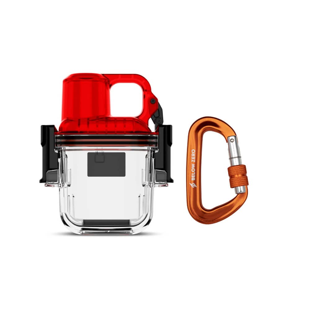 Garmin - inReach Mini 3 Satellite Communicator Dive Case with Heavy Duty Carabiner - Red