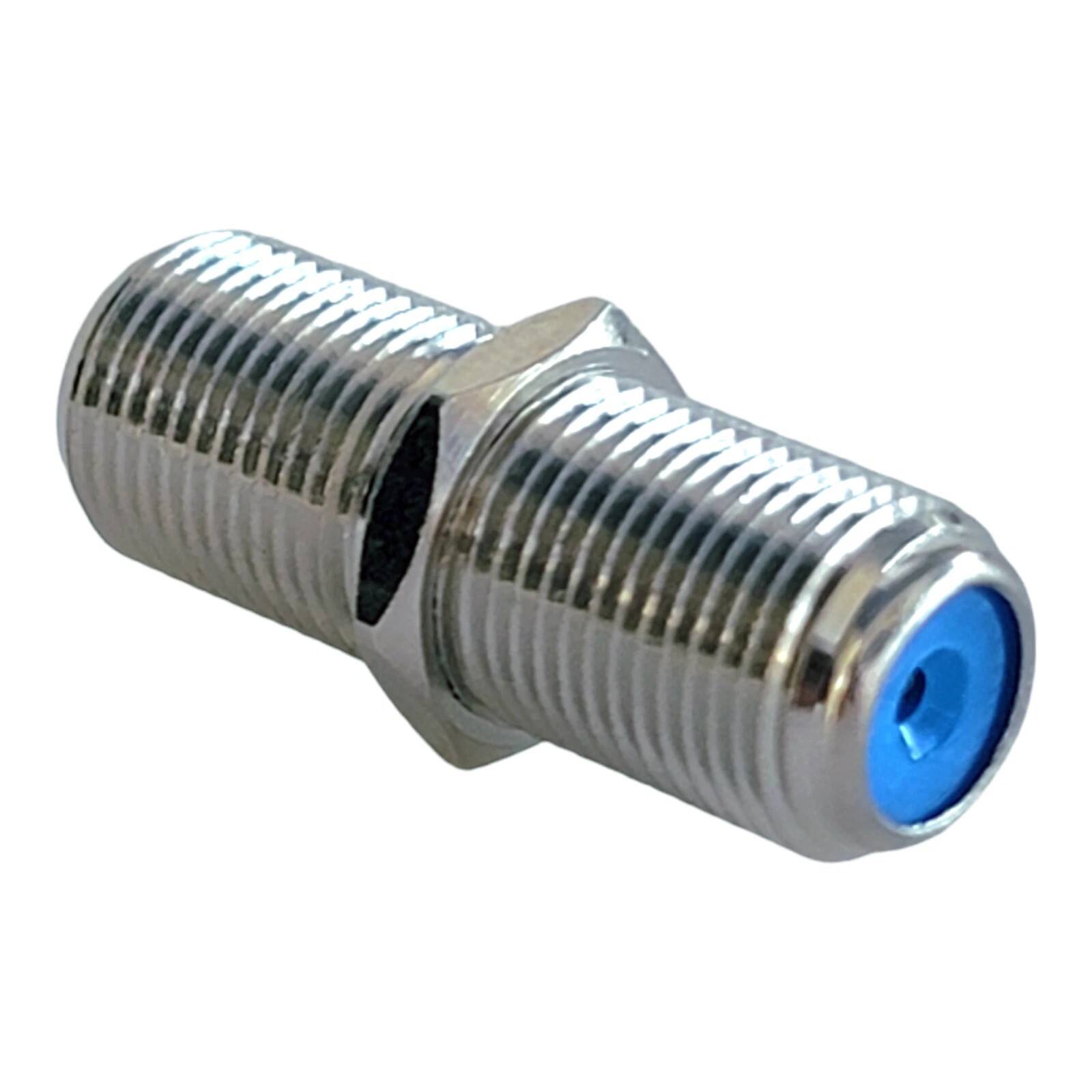 Back. Cables Direct Online - RG6/RG59 F-Type Female to Female Coaxial Coupler Adapter F81 Barrel Connector for Coax Cable, 3GHz Signal - Silver.