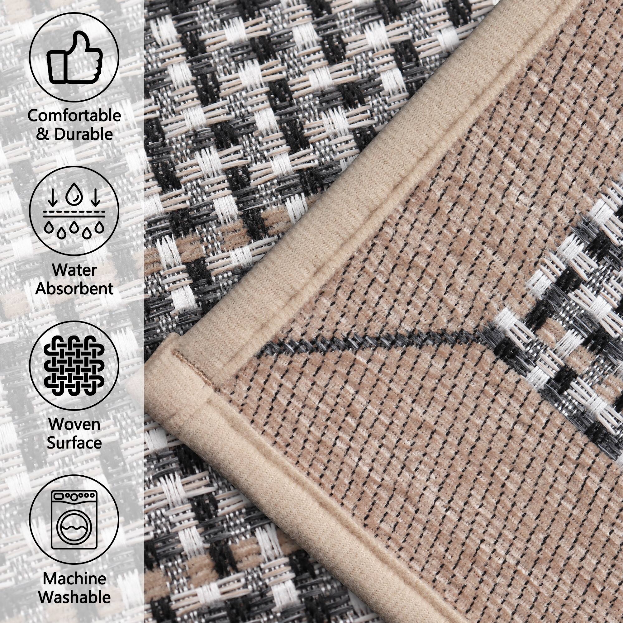 Comfortable & Durable  
Water Absorbent  
Woven Surface  
Machine Washable