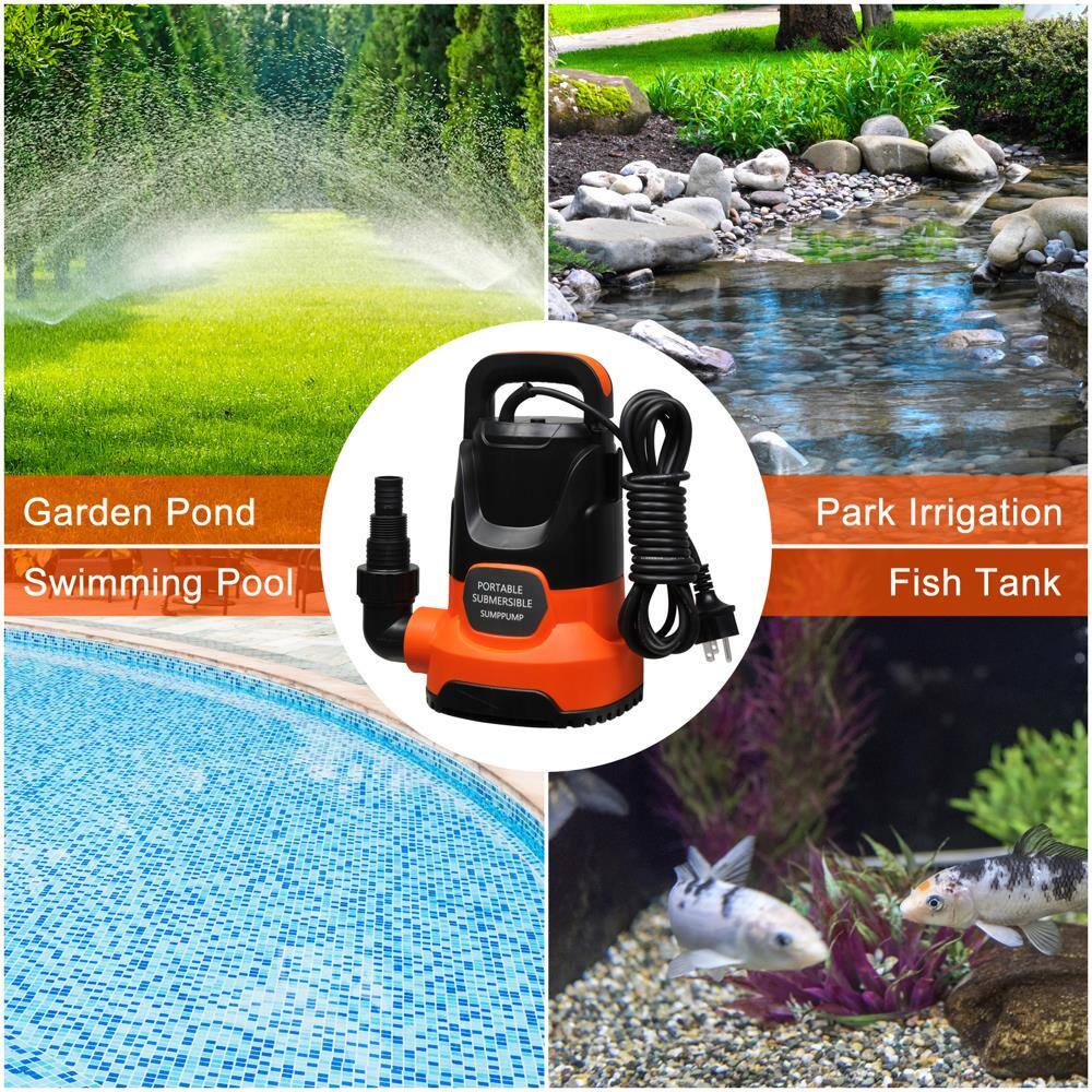 Garden Pond  
Swimming Pool  
Park Irrigation  
Fish Tank  

PORTABLE SUBMERSIBLE SUMPPUMP