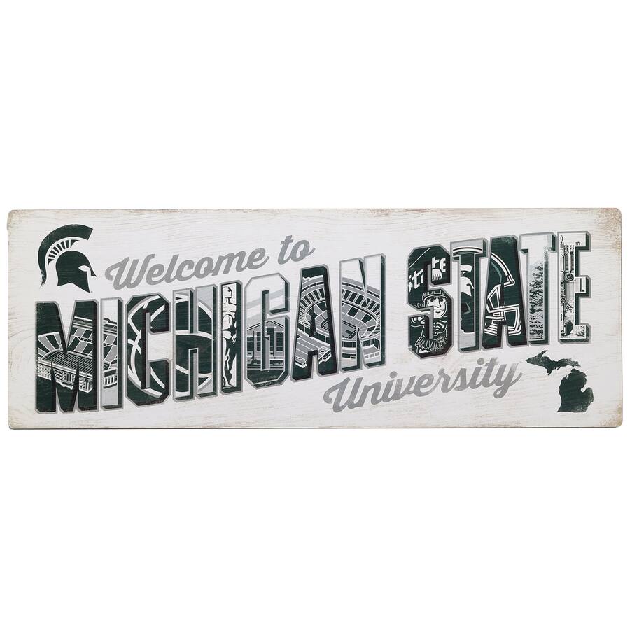 Msu Signshop Open Road Brands Michigan State Spartans 28'' x 10'' Team Tradition ...