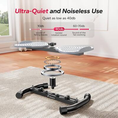 MERACH Waist Twister, Ab Machine with 300 lbs Weight