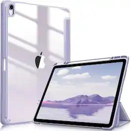 Kitcheniva - Shockproof Hybrid Slim Case For iPad Air 13 Inch M3 2025 Clear Shell Cover - Lilac Purple