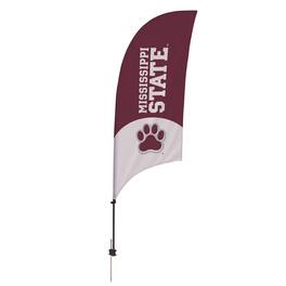 Victory Corps - Mississippi State Bulldogs 7.5' Mascot Razor Feather Stake Flag - Maroon