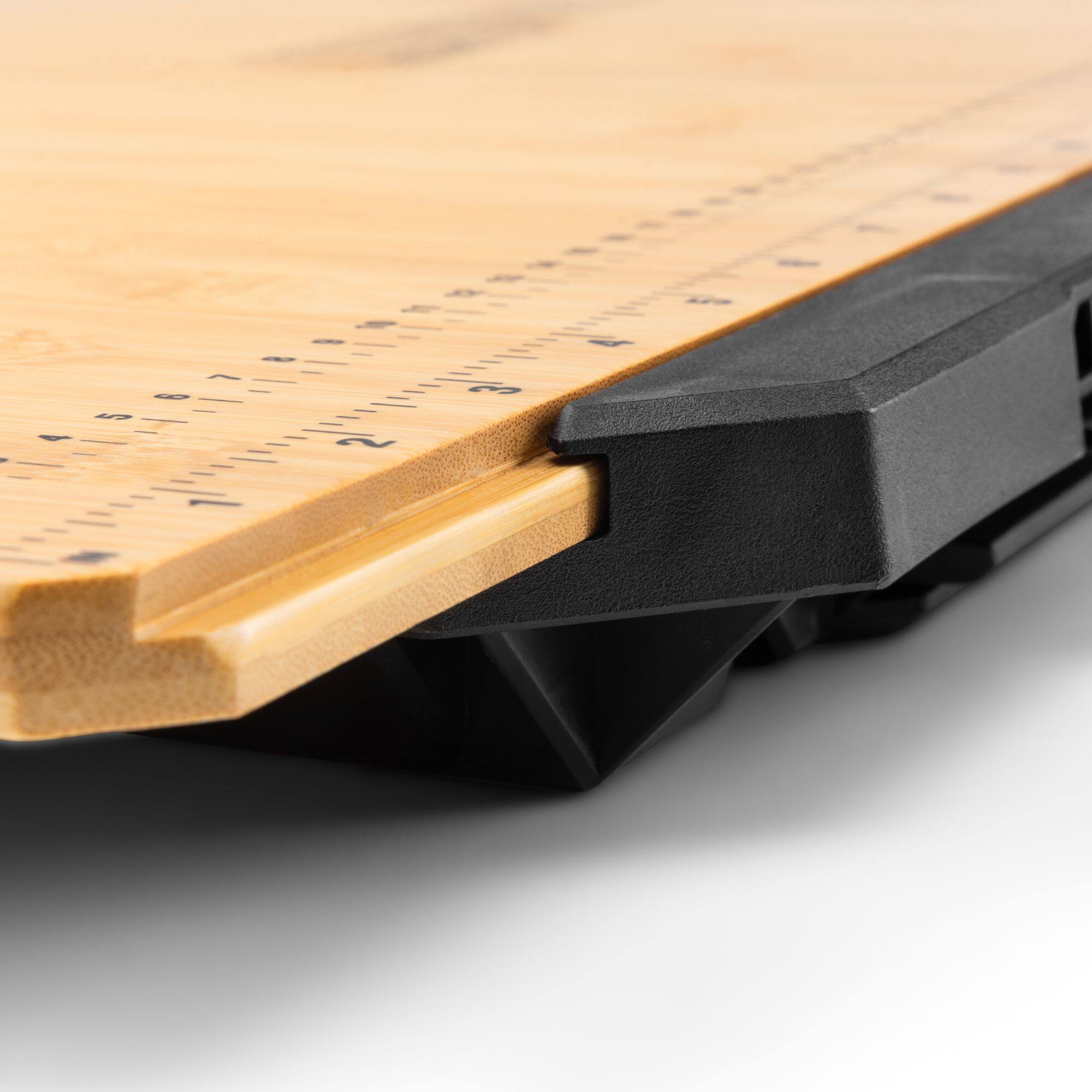 Alt View 7. ToughBuilt - ToughBuilt StackTech Work Surface, Bamboo Wooden Flat Top Station with Storage - Black.