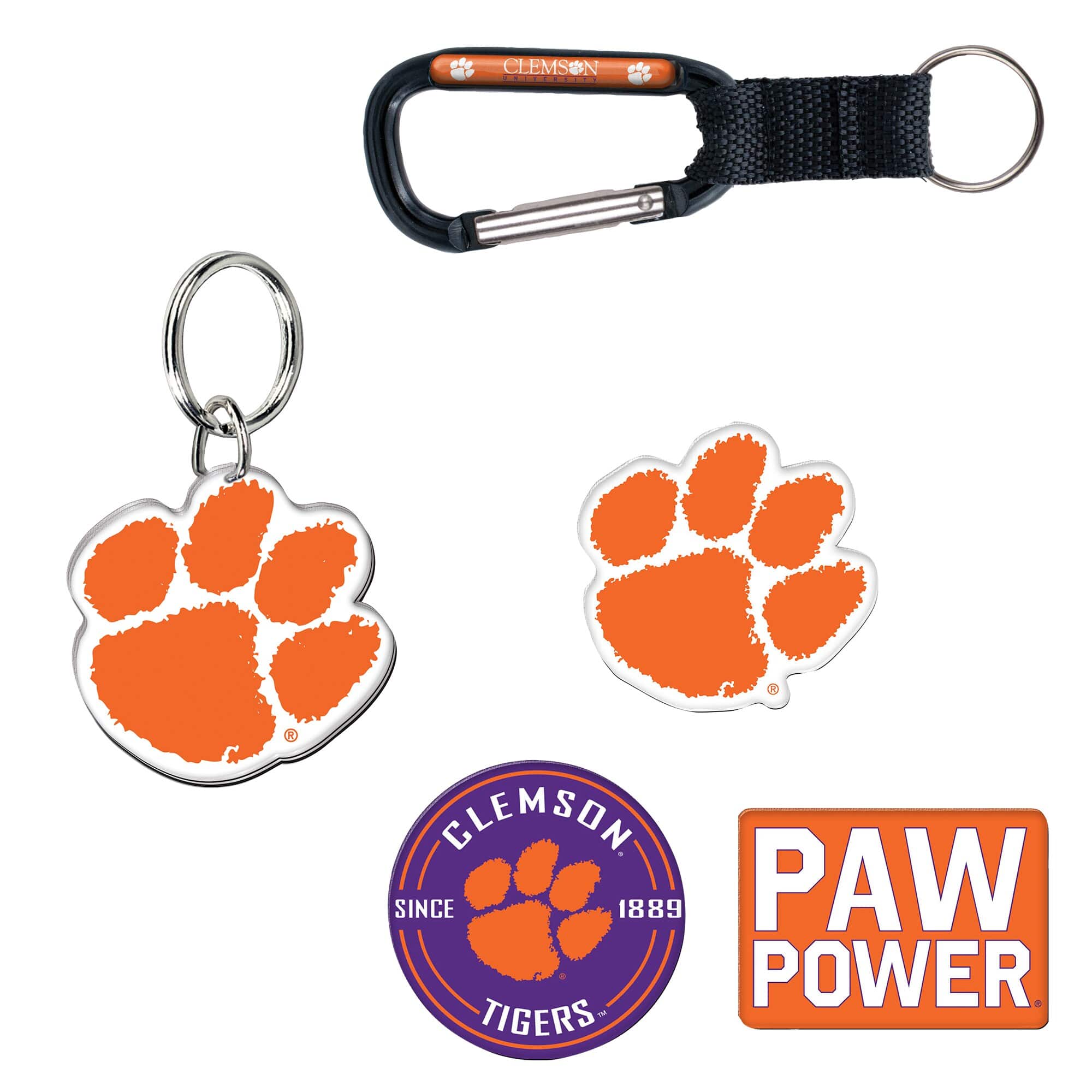 CLEMSON  
SINCE 1889  
PAW POWER  
TIGERS