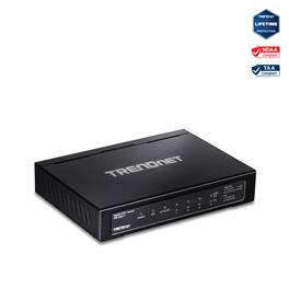 Trendnet - TPE-TG611 6-Port Gigabit PoE+ Switch - Black