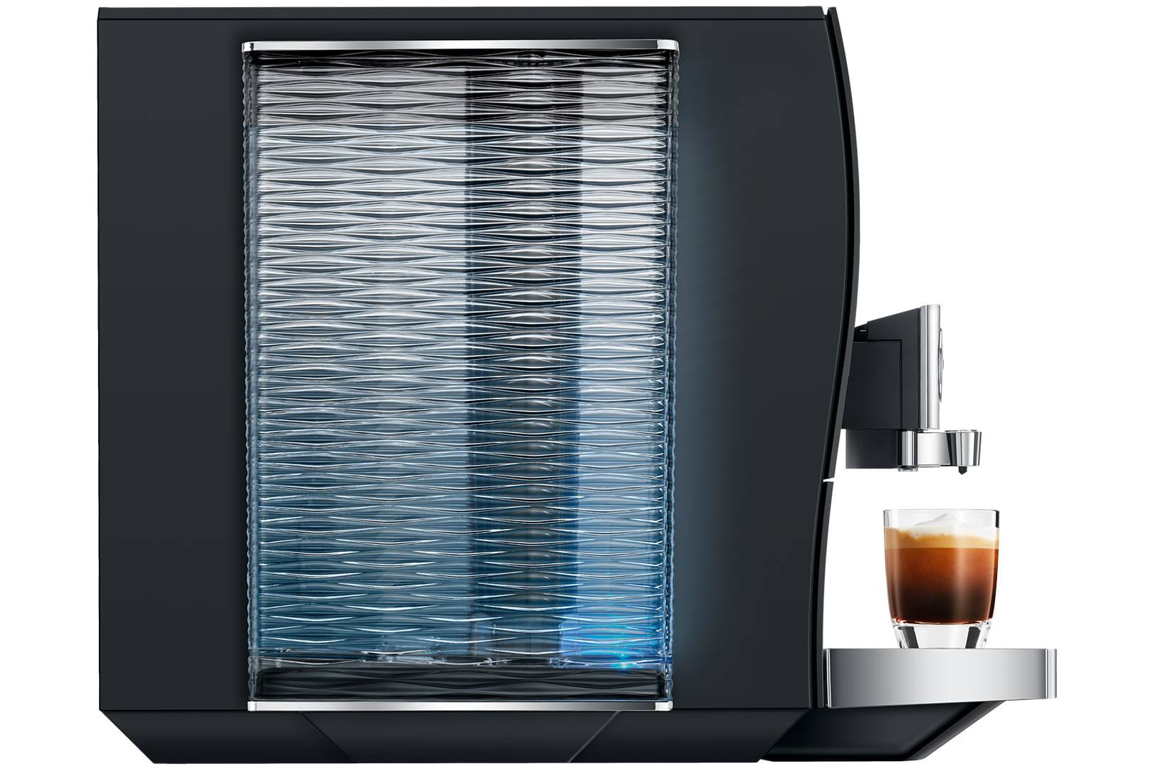 Left. JURA - Z10 Gen 2 Automatic Coffee and Espresso Machine - Aluminum Black.