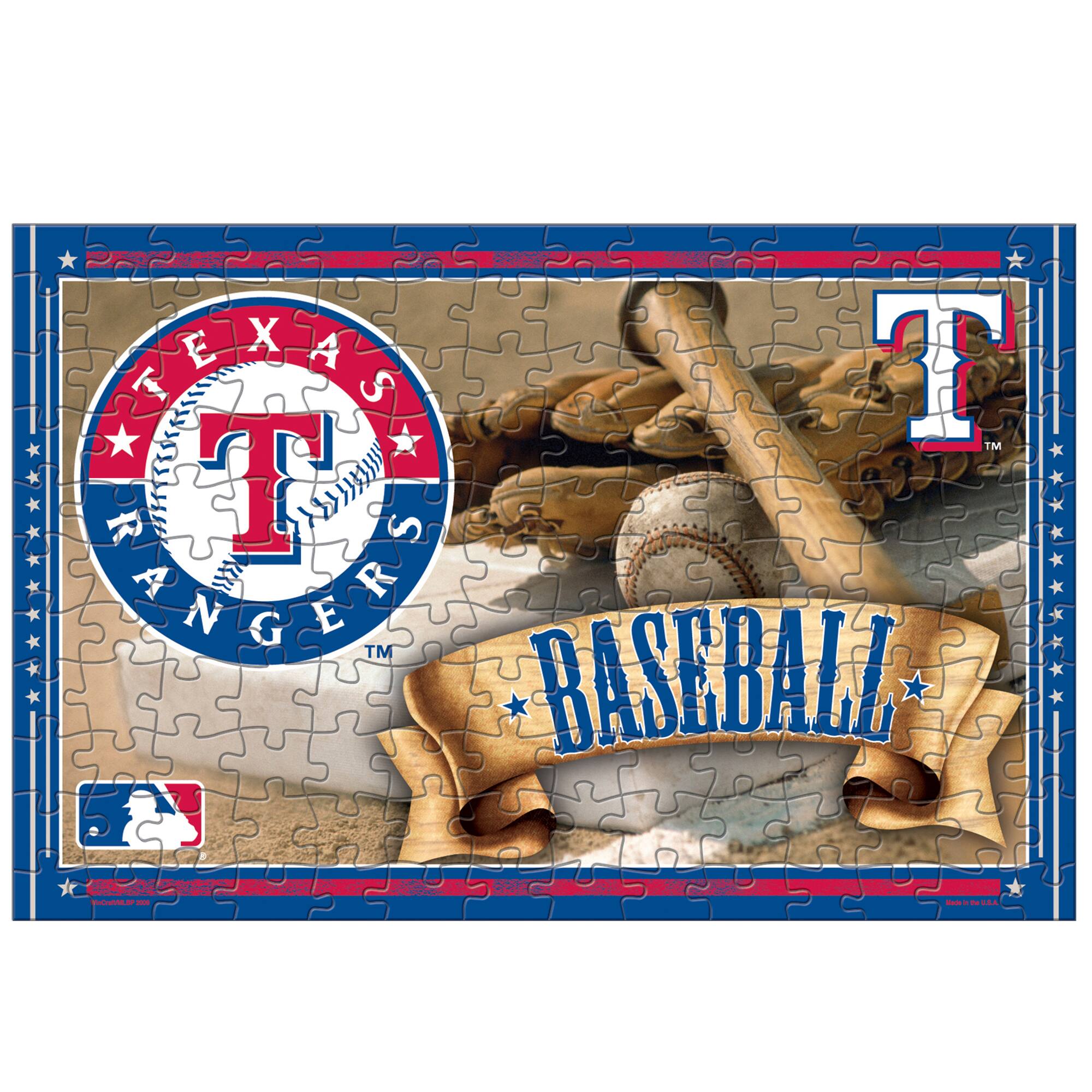 WinCraft - Texas Rangers 150-Piece Team Puzzle - Multicolor