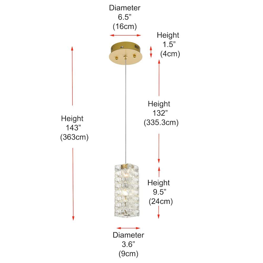 Elegant Lighting - Aston 6.5 inch LED Pendant - Satin Gold price history on PriceWatchPro