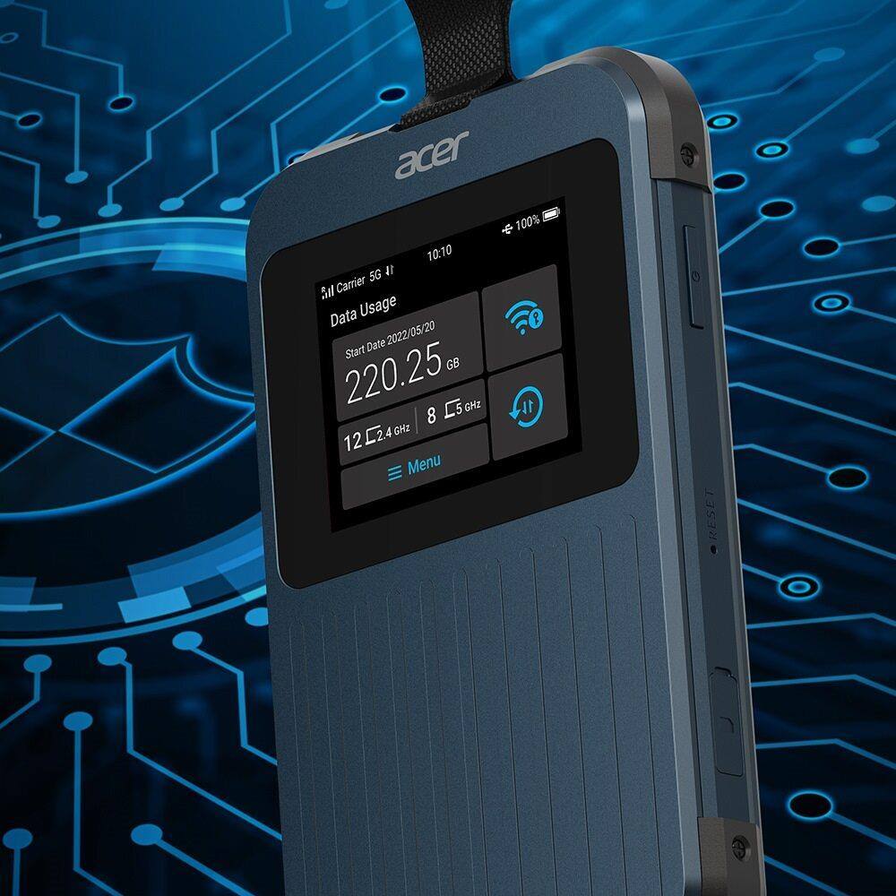 acer 100% 10:10 5G "All Carrier Data Usage H 20 Start Date 2022/05/20 220.25 GB 12.4 GHz 8 5 GHz Menu RESET