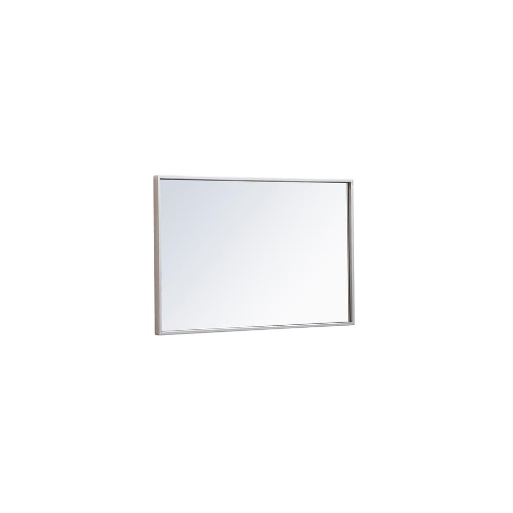 Rectangle Mirror Decor Plans Reference: Elegant Decor Metal Frame Rectangle Mirror 18X28 Inch In Silver