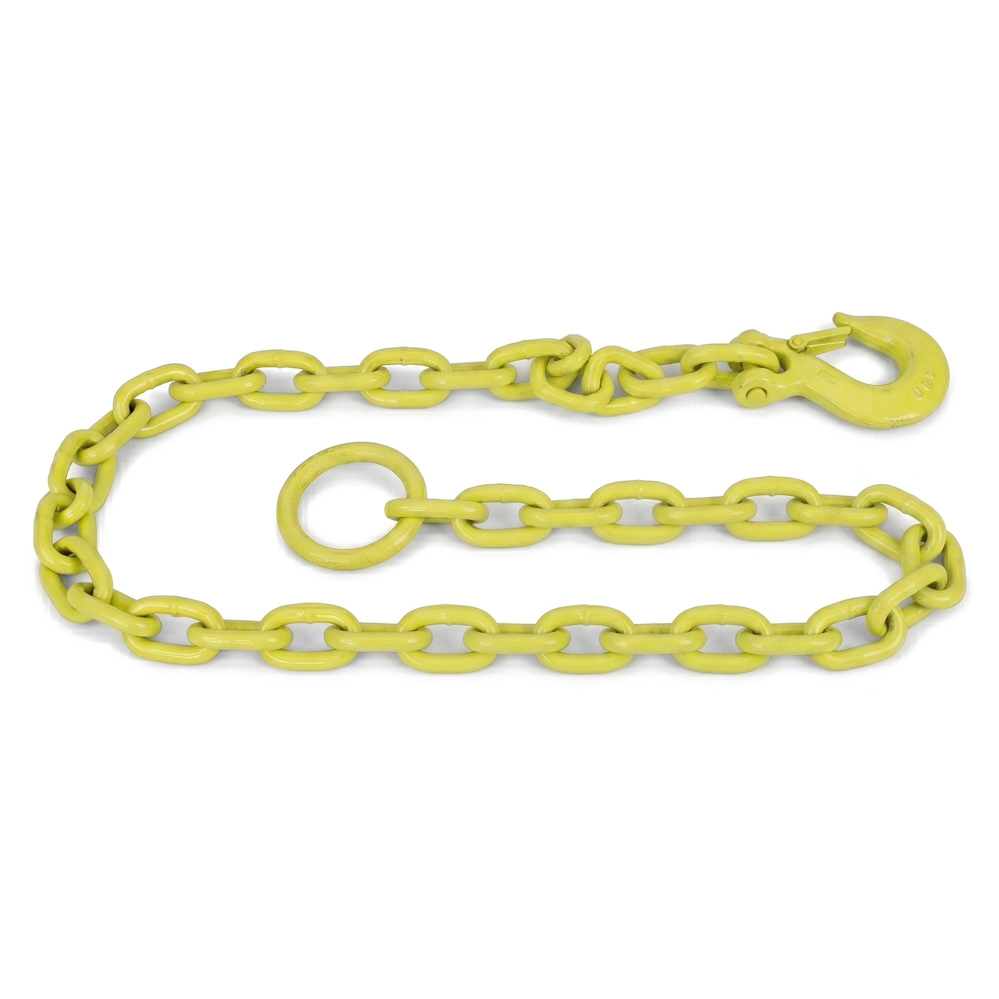 Front. Brush Grubber - Brush Grubber Tugger Extreme Chain for Attaching Brush Grubber Tools to Vehicle - Green.