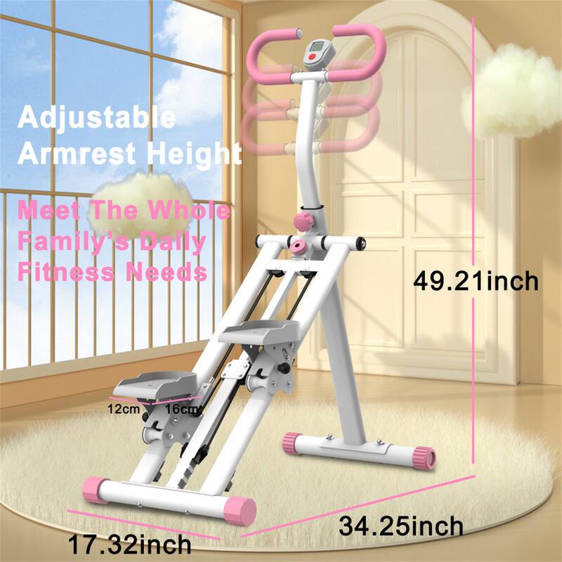 Adjustable Armrest Height  
Meet The Whole Family's Daily Fitness Needs  
49.21 inch  
12 cm  
16 cm  
17.32 inch  
34.25 inch