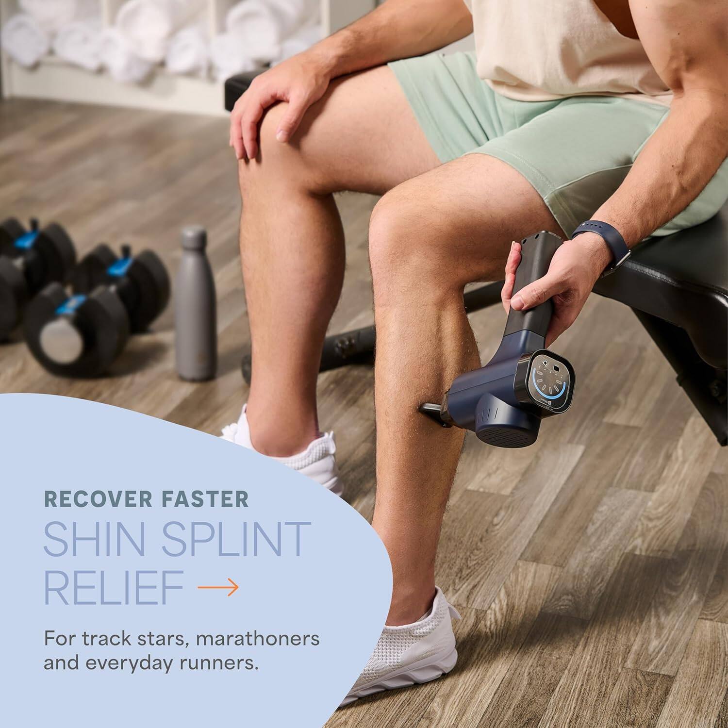 RECOVER FASTER  
SHIN SPLINT RELIEF  
For track stars, marathoners and everyday runners.