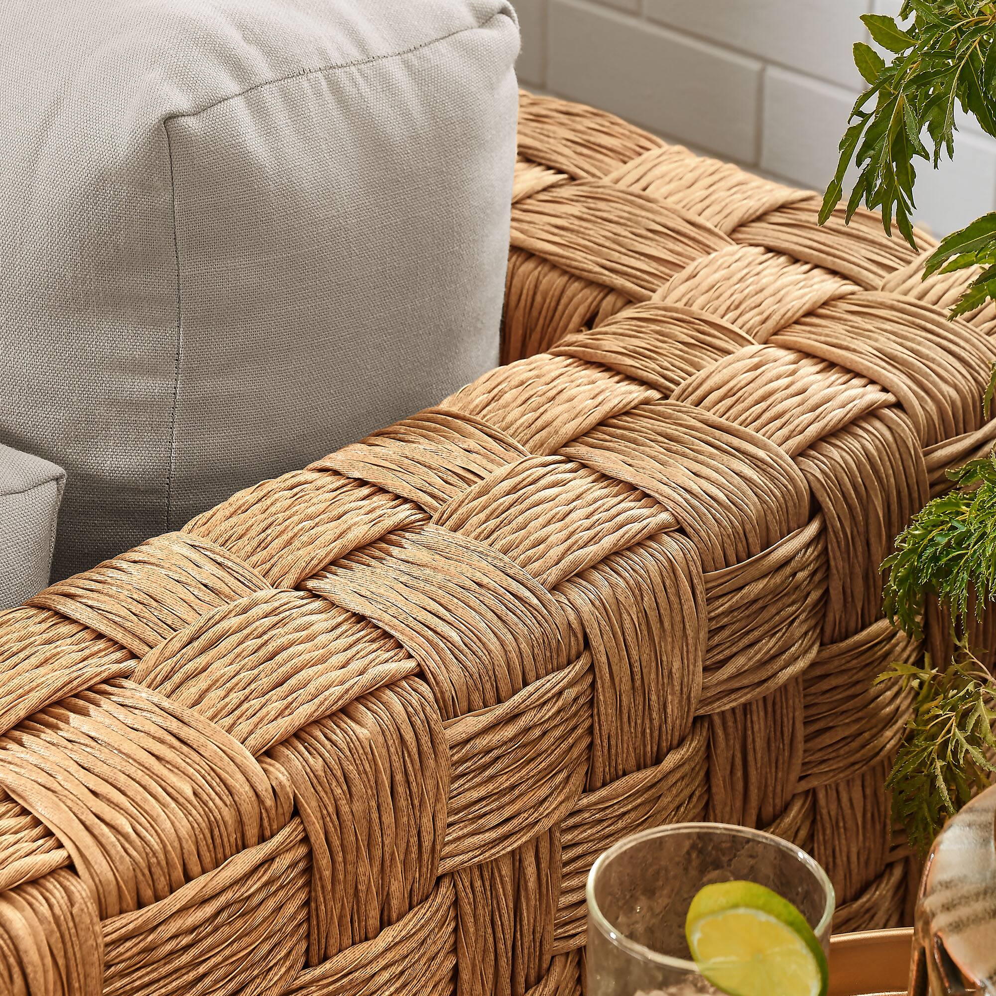 Alt View 2. Modway - Thames Outdoor Patio Wicker Outdoor Patio Rattan Armchair by Modway - Natural Light Gray.