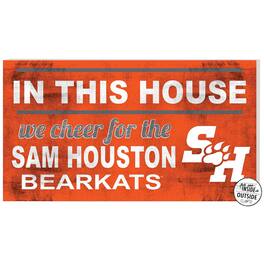 Jardine - Sam Houston State Bearkats 11" x 20" Indoor/Outdoor In This House Sign - Orange