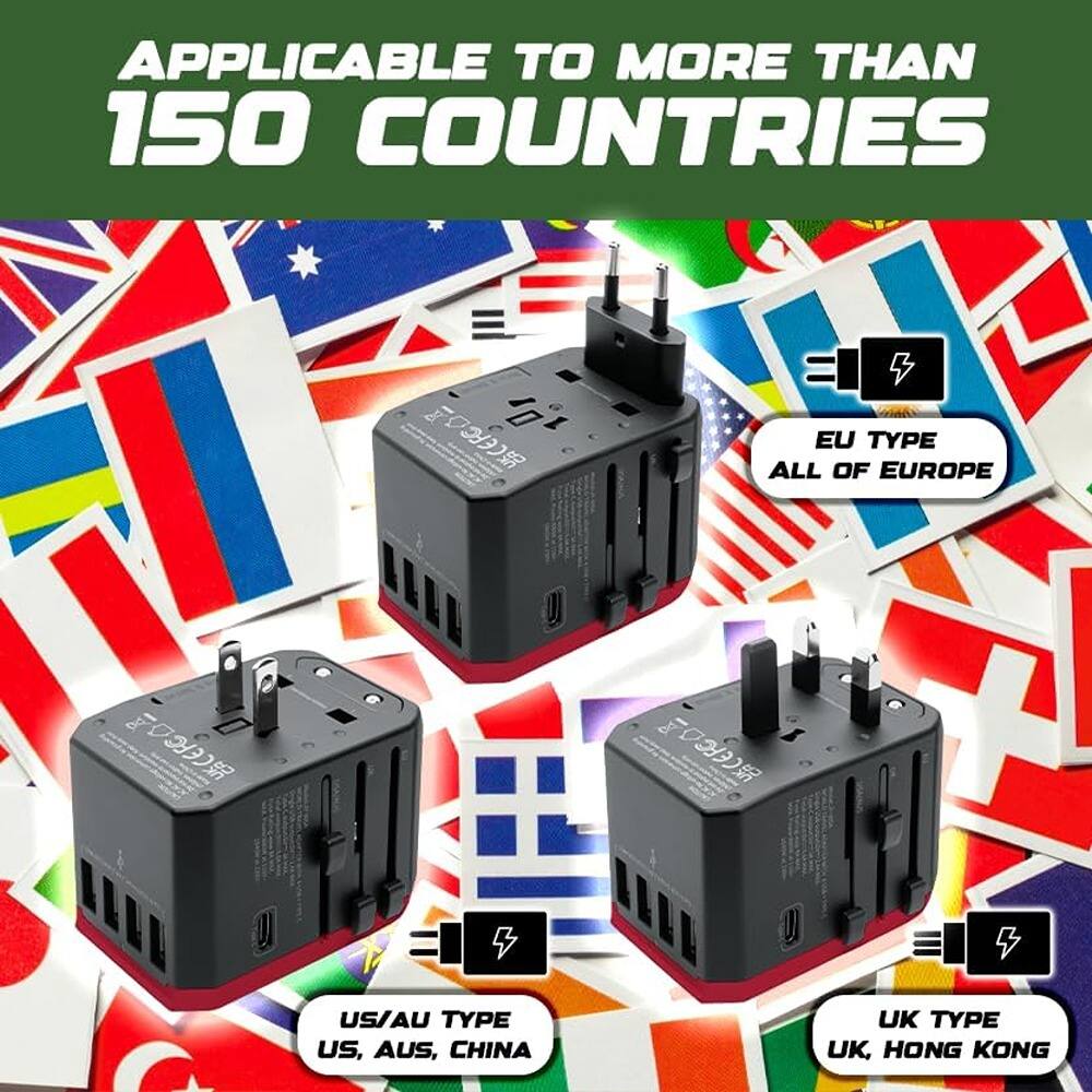 APPLICABLE TO MORE THAN 150 COUNTRIES

EU TYPE  
ALL OF EUROPE

US/AU TYPE  
US, AUS, CHINA

UK TYPE  
UK, HONG KONG