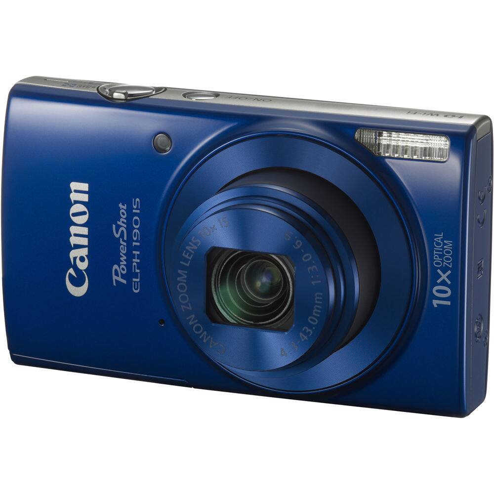 Canon PowerShot ELPH 190 IS  
10x Optical Zoom Lens  
1:3.0-6.9 1:3  
4.3-43.0mm  
43.0mm  
10x Zoom  
Canon