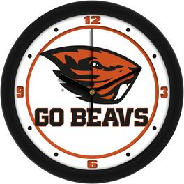 MpDirect - Oregon State Beavers 11.5'' Suntime Premium Glass Face Traditional Logo Wall Clock - Multicolor