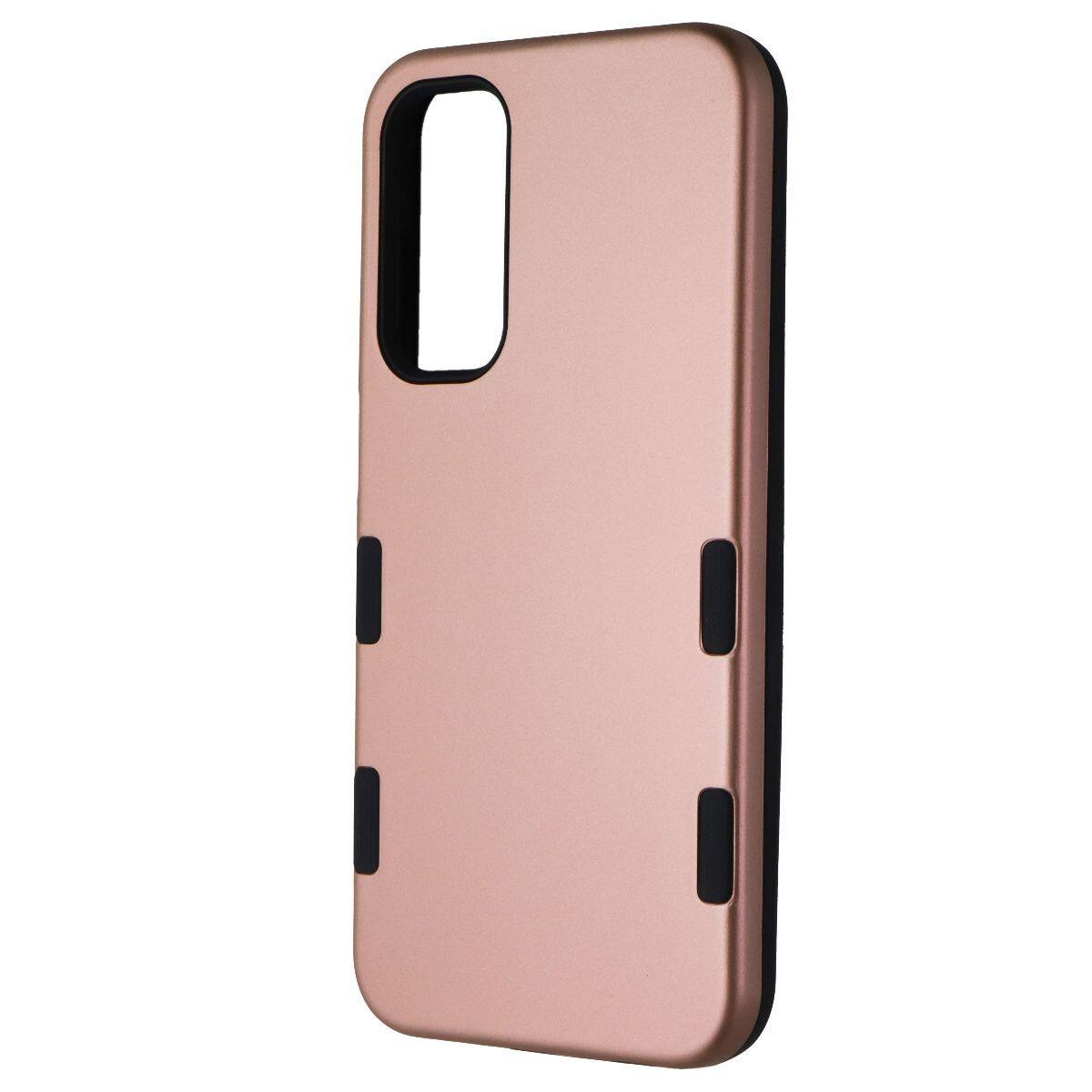 Front. Echelon - Echelon Elevated Essentials Case for Samsung Galaxy A25 5G - Rose Gold/Black - Pink.