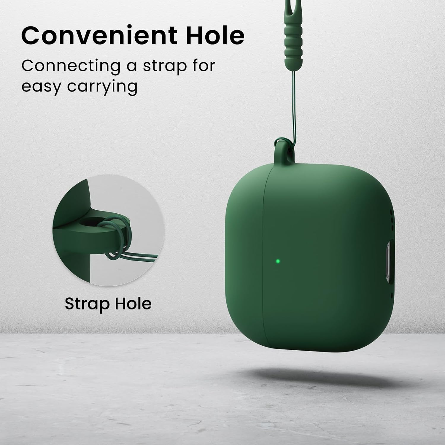 Convenient Hole  
Connecting a strap for easy carrying  

Strap Hole