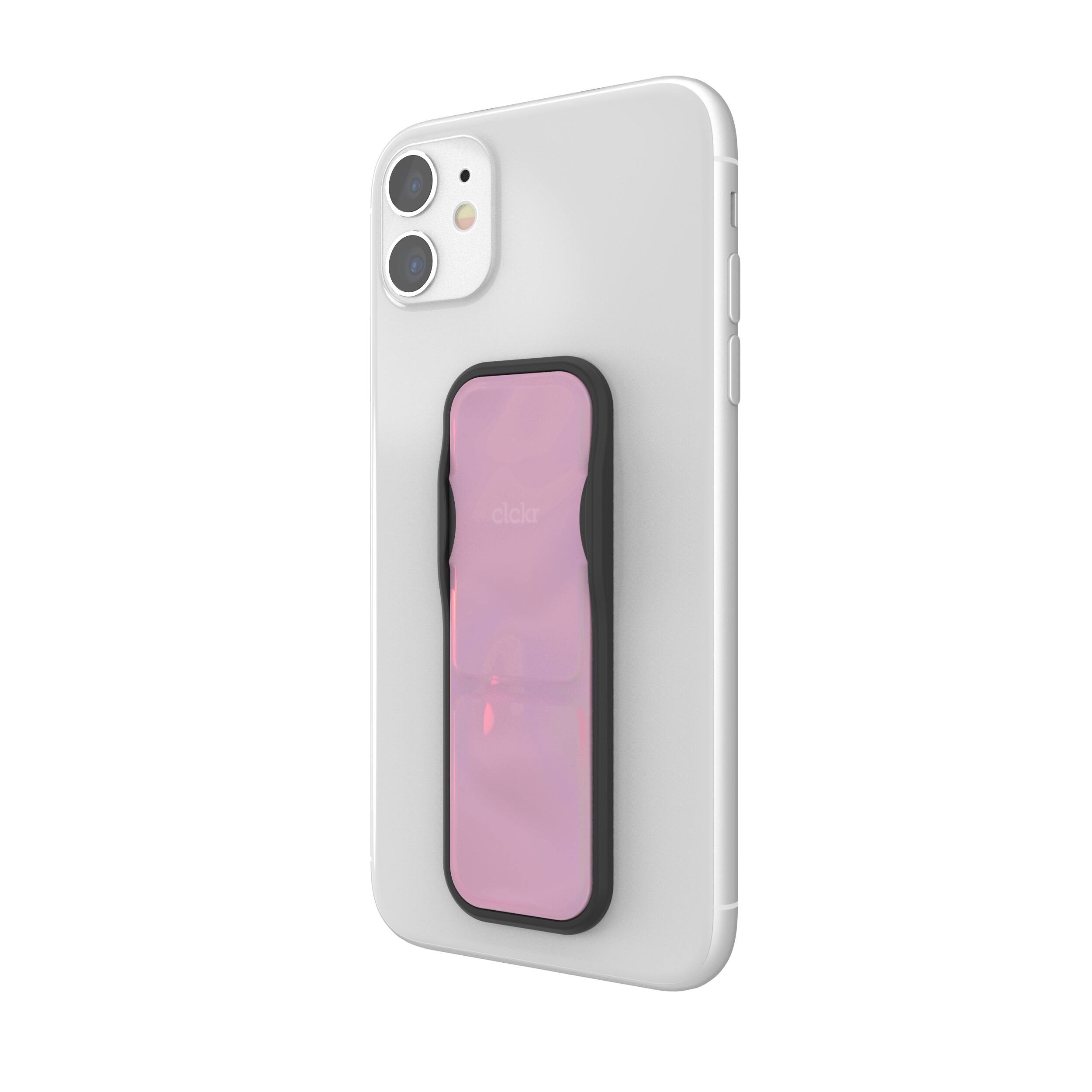 Alt View 17. CLCKR - Phone Grip and Stand for Most Cell Phones - Pink.