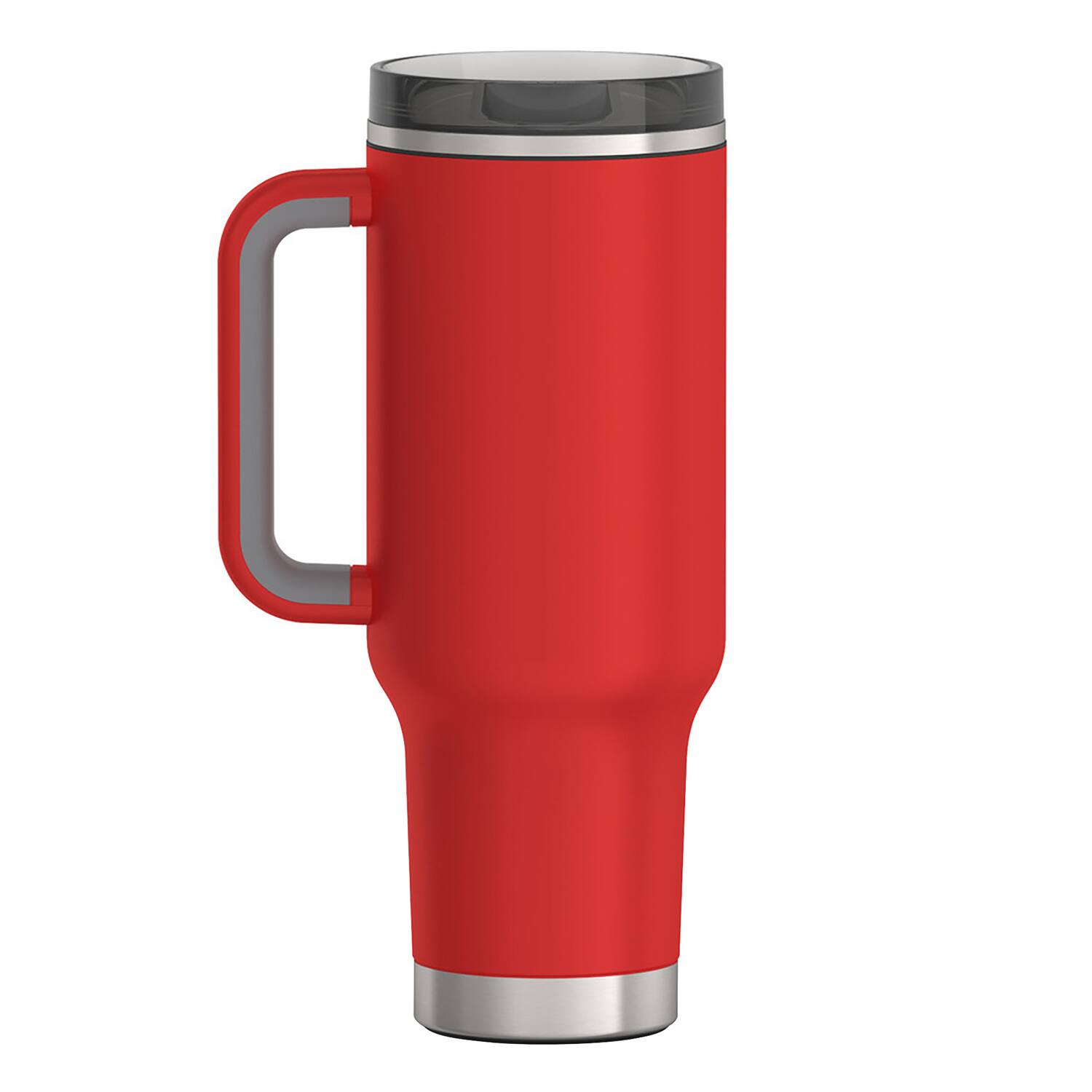 Alt View 9. Thermos - Thermos 40 oz Stainless Steel Cup Holder Mug w/ Straw - Crimson - Crimson.