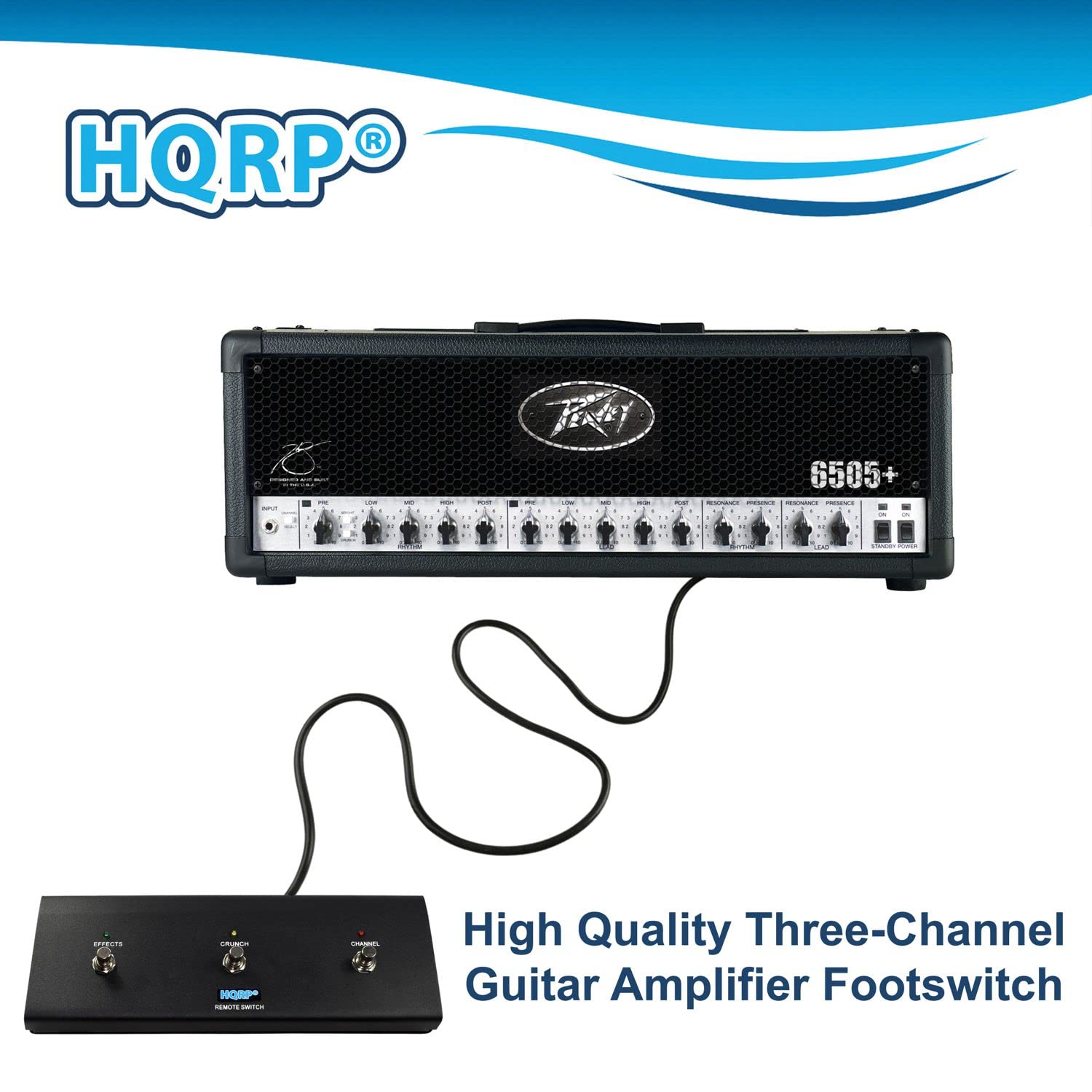 HQRP - High Quality Three-Channel Guitar Amplifier Footswitch