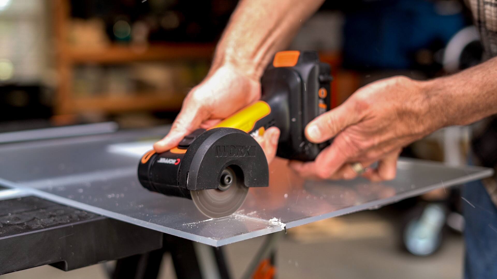 Alt View 8. WORX - WX801L 20V 3" Cordless Mini Cutter Kit - Black.