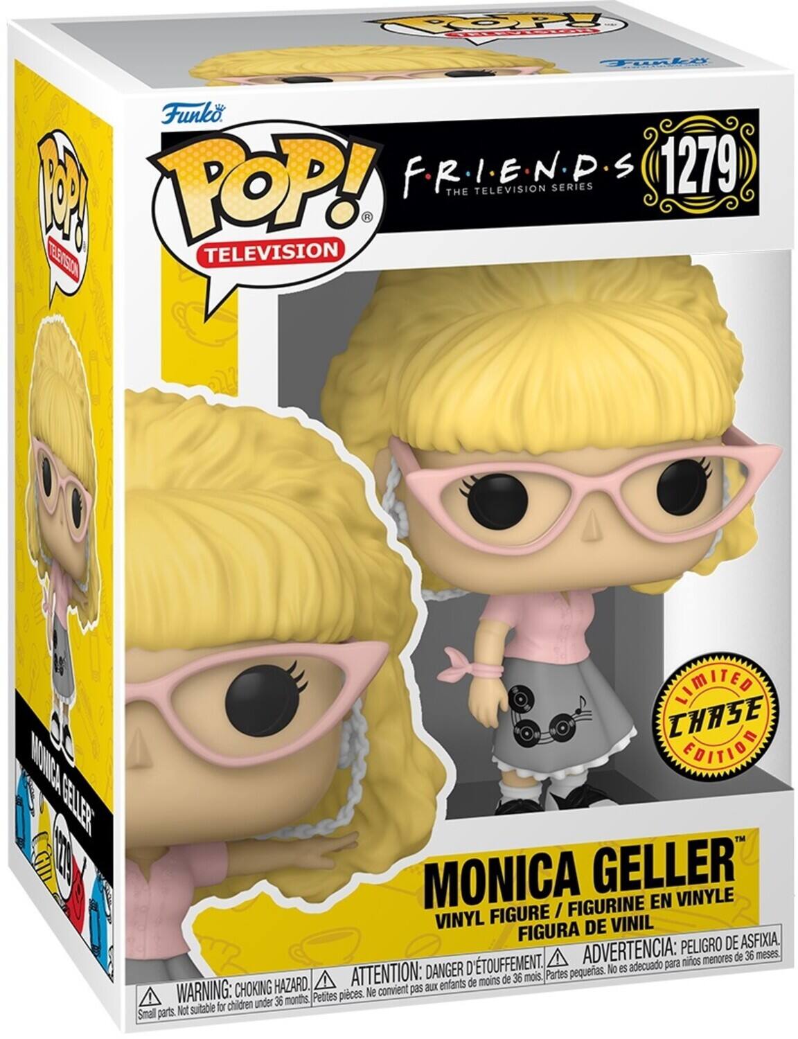 Funko  
POP!  
TELEVISION  

F.R.I.E.N.D.S  
THE TELEVISION SERIES  

1279  

MONICA GELLER  
VINYL FIGURE / FIGURINE EN VINYLE / FIGURA DE VINIL  

LIMITED CHASE EDITION  

WARNING: CHOKING HAZARD.  
Small parts. Not suitable for children under 36 months.  

ADVERTENCIA: PEIGRO DE ASFIXIA.  
No es adecuado para niños menores de 36 meses.  

ATTENTION: DANGER D'ÉTOUFFEMENT.  
Ne convient pas aux enfants de moins de 36 mois.  

Petites pièces.  
Partes pequeñas.