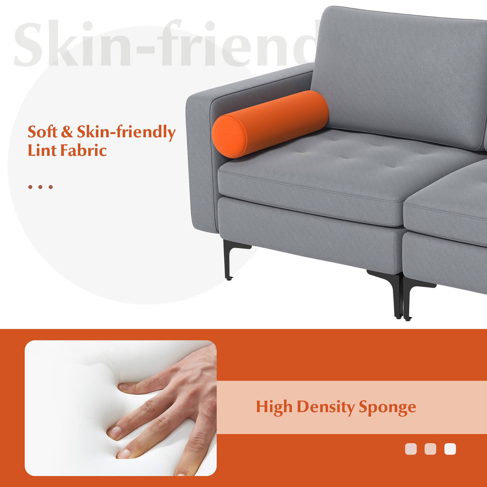 Skin-friendly  
Soft & Skin-friendly Lint Fabric  
High Density Sponge