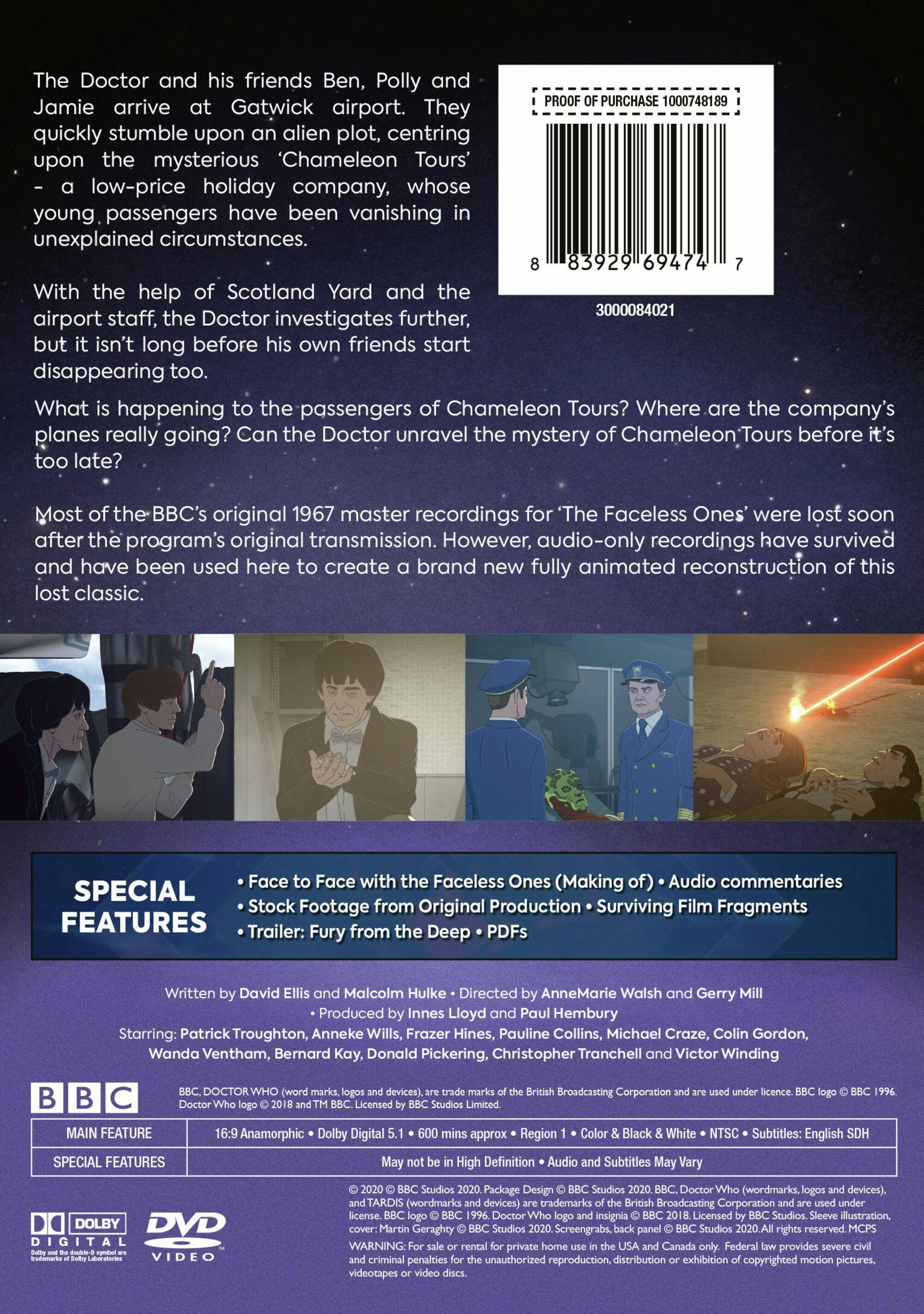 Angle. Doctor Who: The Faceless Ones (Box Set) [DVD].