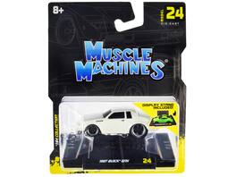 1987 Buick GNX Pearl 1/64 Diecast Model Car by Muscle Machines - White