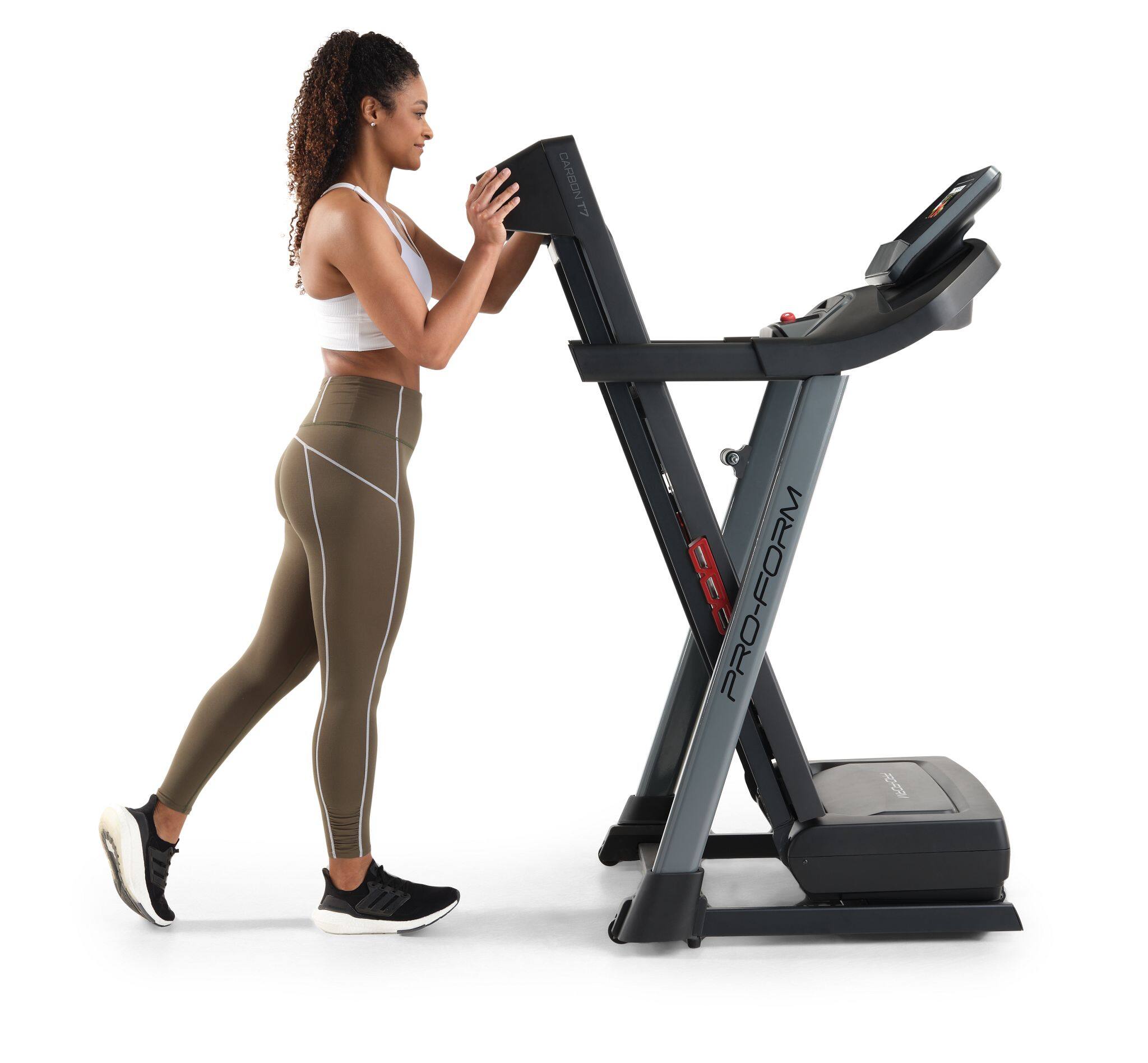 Alt View 17. ProForm - Carbon T7 Smart Treadmill with 7” HD Touchscreen, 30-day iFIT Family Membership Included - Black.
