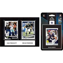 C&I Collectibles - Dallas Cowboys 6" x 8" Player Plaque & 2024 Team Trading Card Set - Multicolor