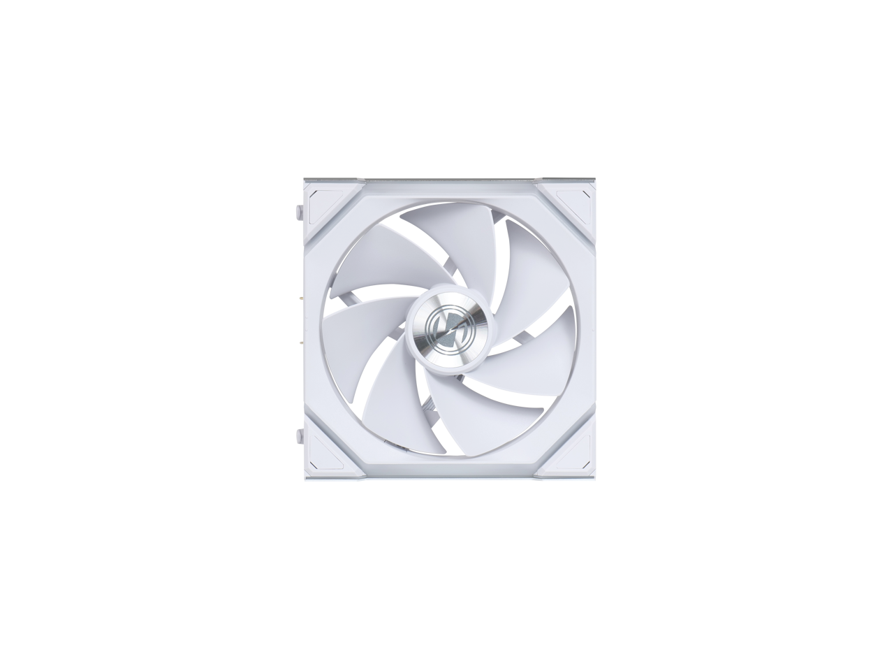 Alt View 4. Lian Li - Lian Li UNI Fan SL Wireless 120mm ARGB Fan - Reverse Blade, 2.4 GHz Wireless, Daisy-Chain - White (12RSL1W1W) - White.