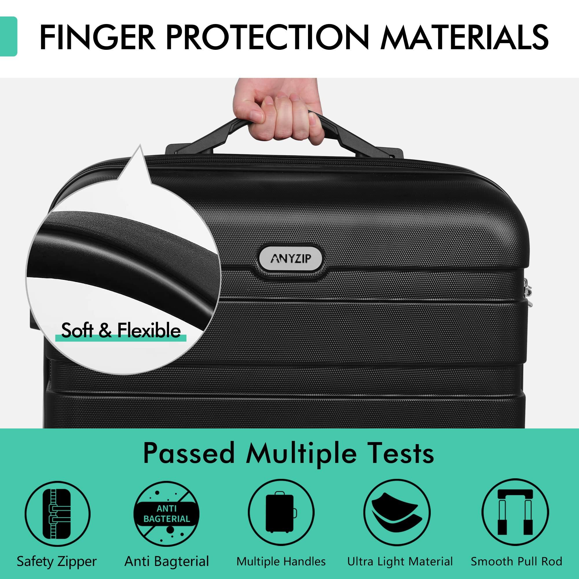 FINGER PROTECTION MATERIALS

ANYZIP Soft & Flexible

Passed Multiple Tests

ANTI BACTERIAL

Safety Zipper
Anti Bacterial
Multiple Handles
Ultra Light Material
Smooth Pull Rod