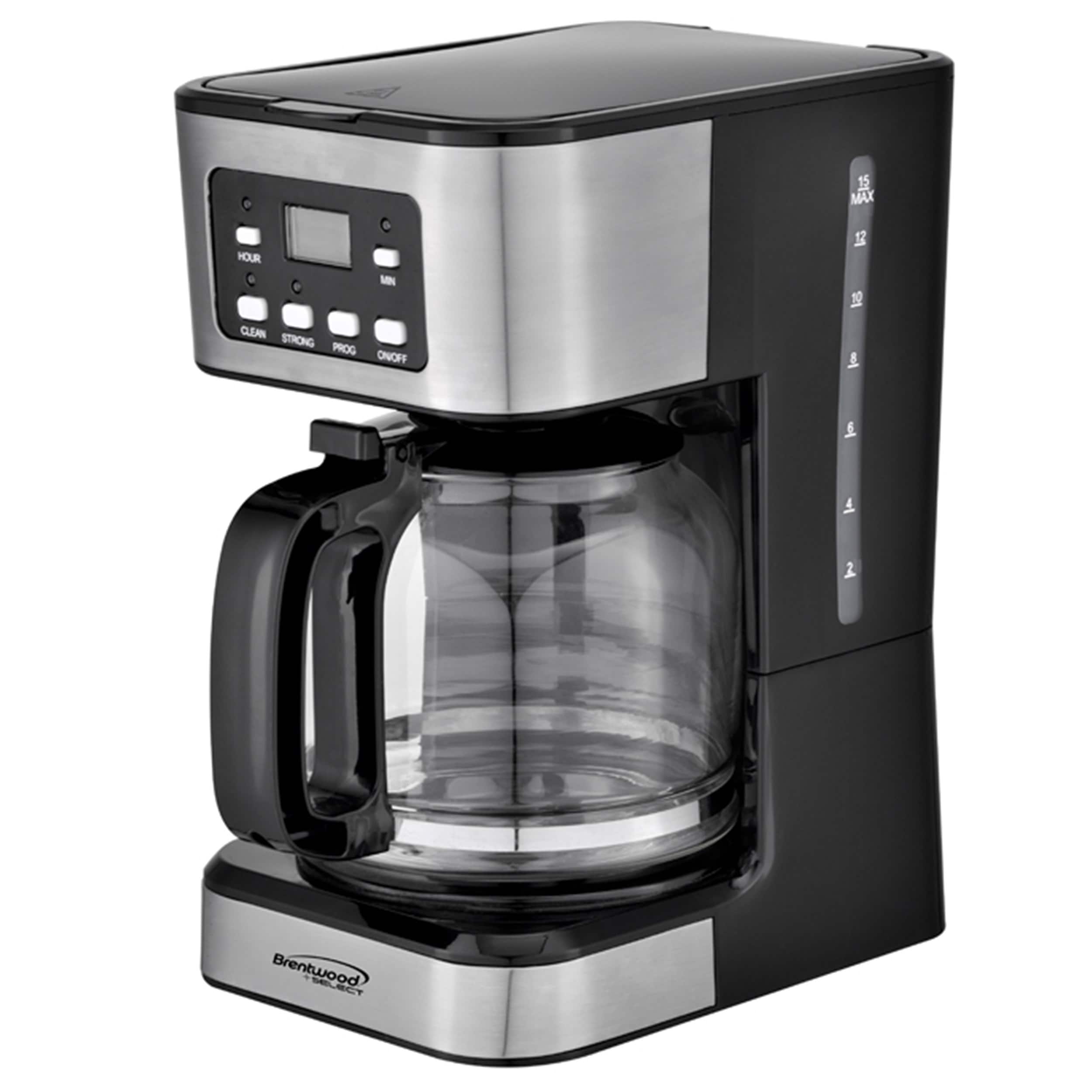 Brentwood - 12 Cup Digital Coffee Maker - Black