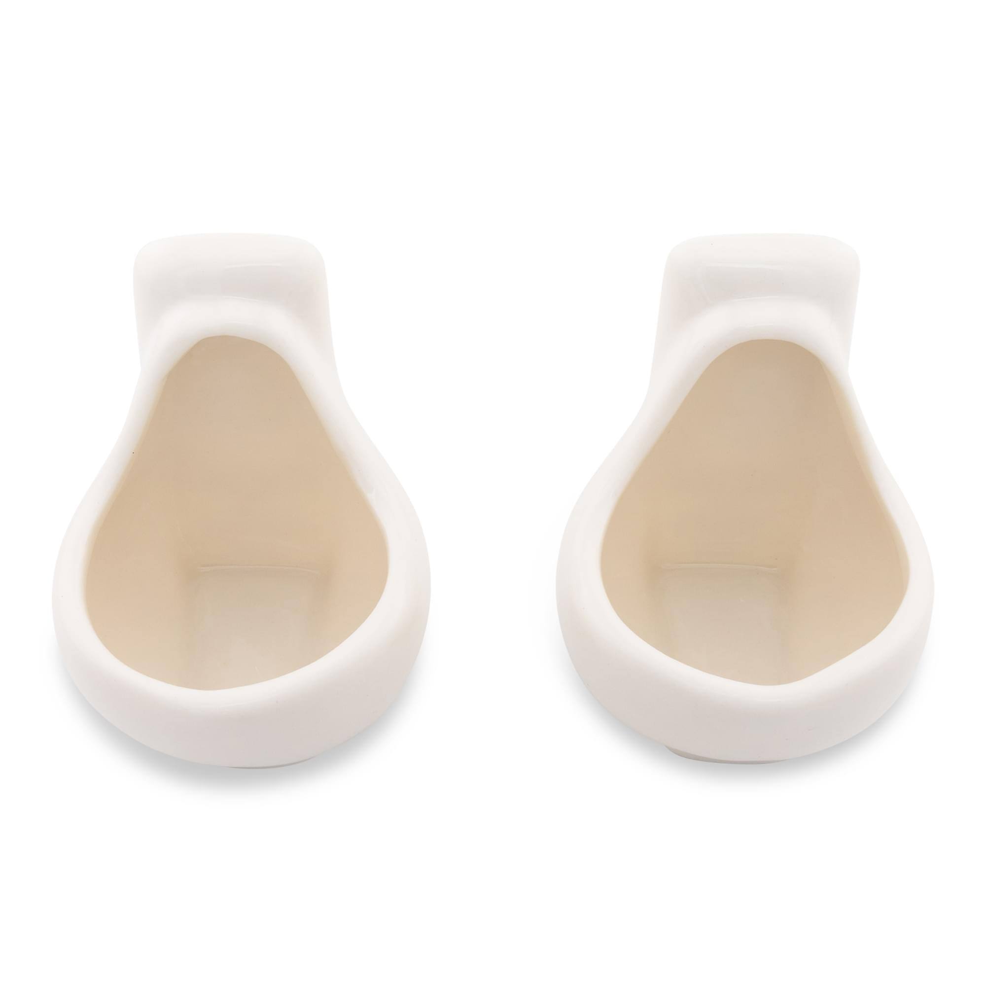 Alt View 10. Silver Buffalo - Urinal 1-Ounce Sculpted Ceramic Shot Glasses | Set of 2 - White.