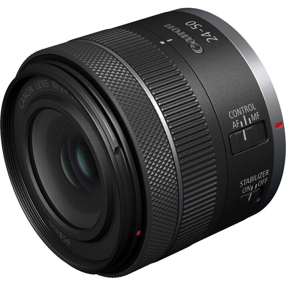 CANON LENS RF 24-50  
CONTROL AF/MF  
STABILIZER ON/OFF  
Φ58mm