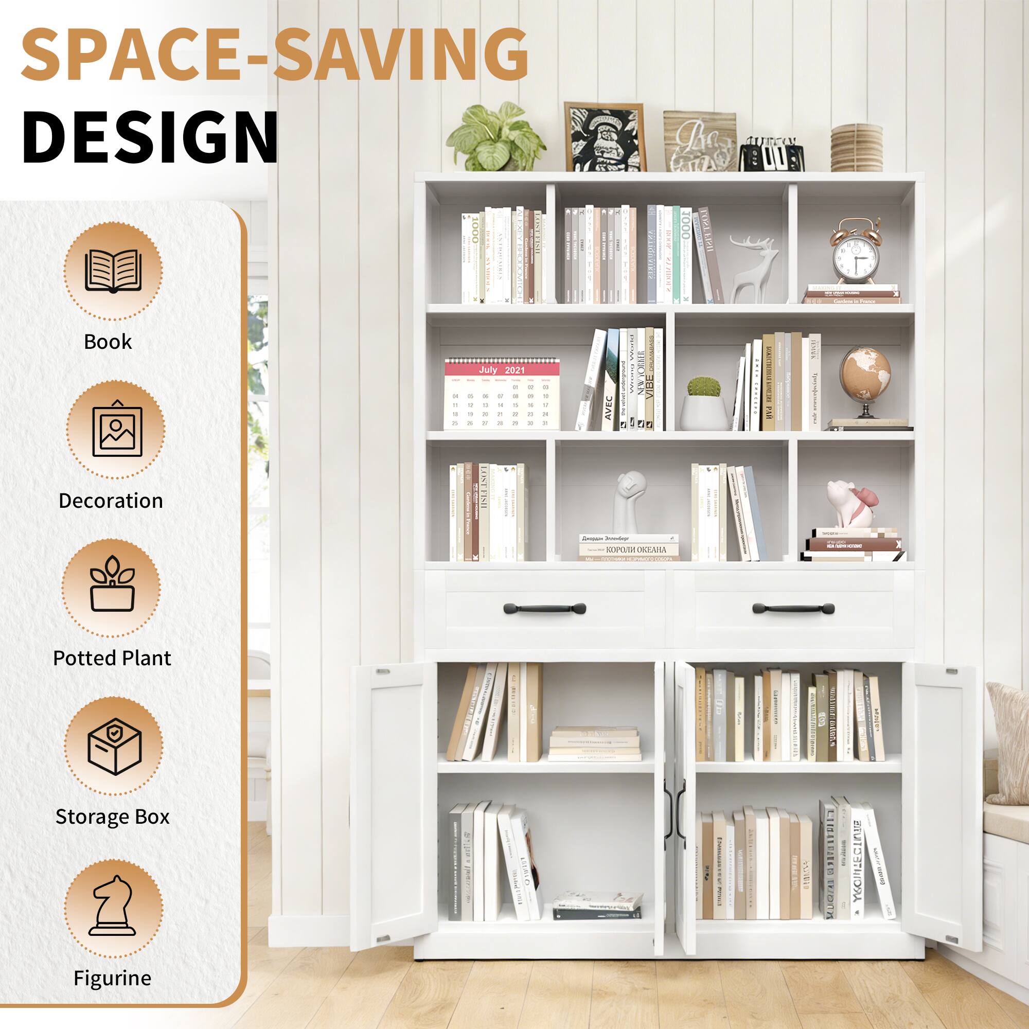 SPACE-SAVING DESIGN

- Book
- Decoration
- Potted Plant
- Storage Box
- Figurine